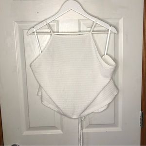 SHEIN Halter Top with Cross Tie in Back